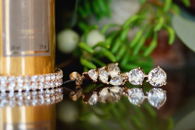 macro-shot-of-the-brides-earrings